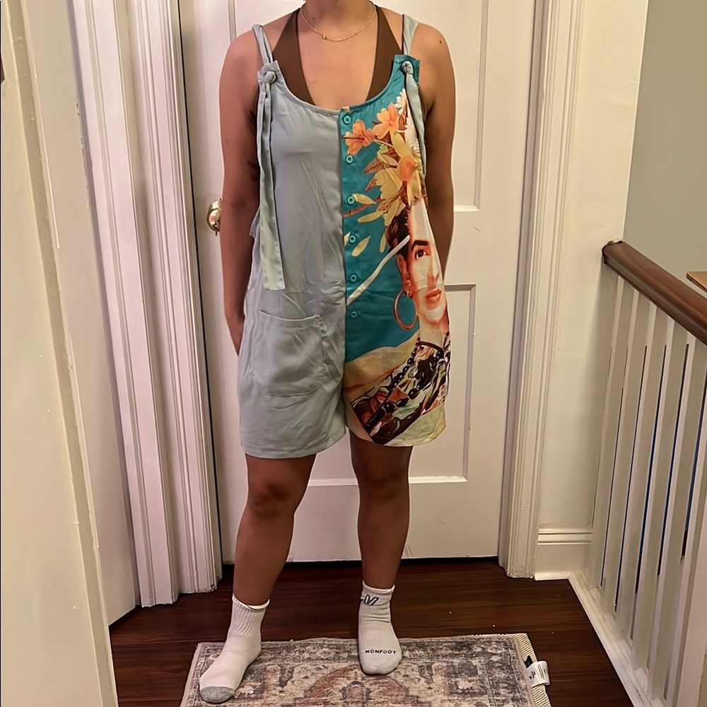 Colorful FRIDA KAHLO ROMPER SIZE M